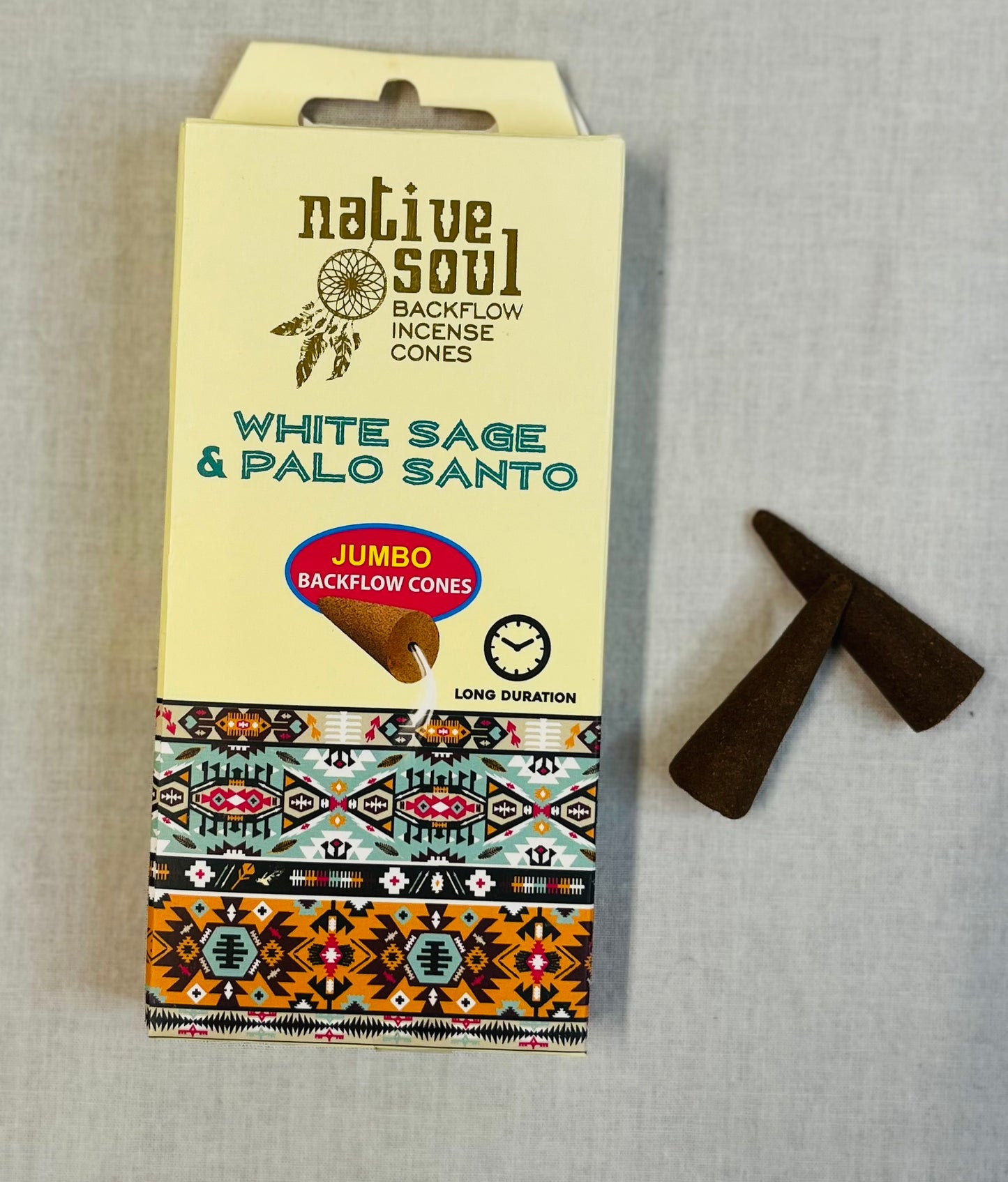 Rökelsekoner, Backflow White Sage & Palo Santo
