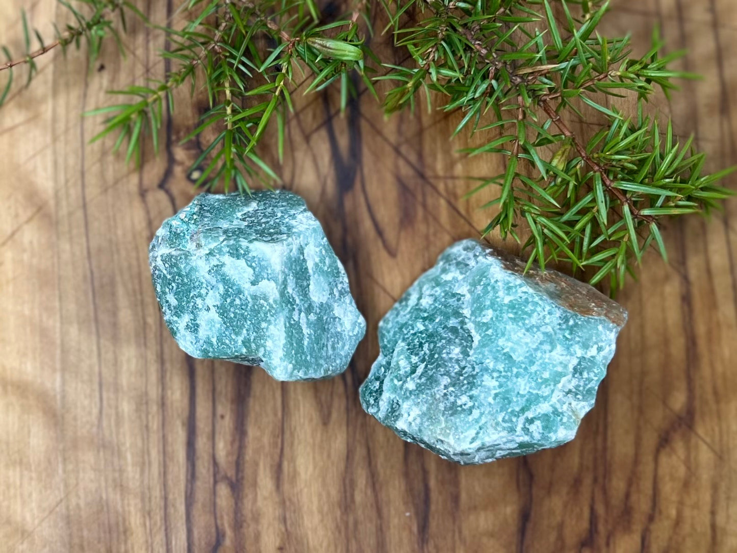 Aventurin, grön råa