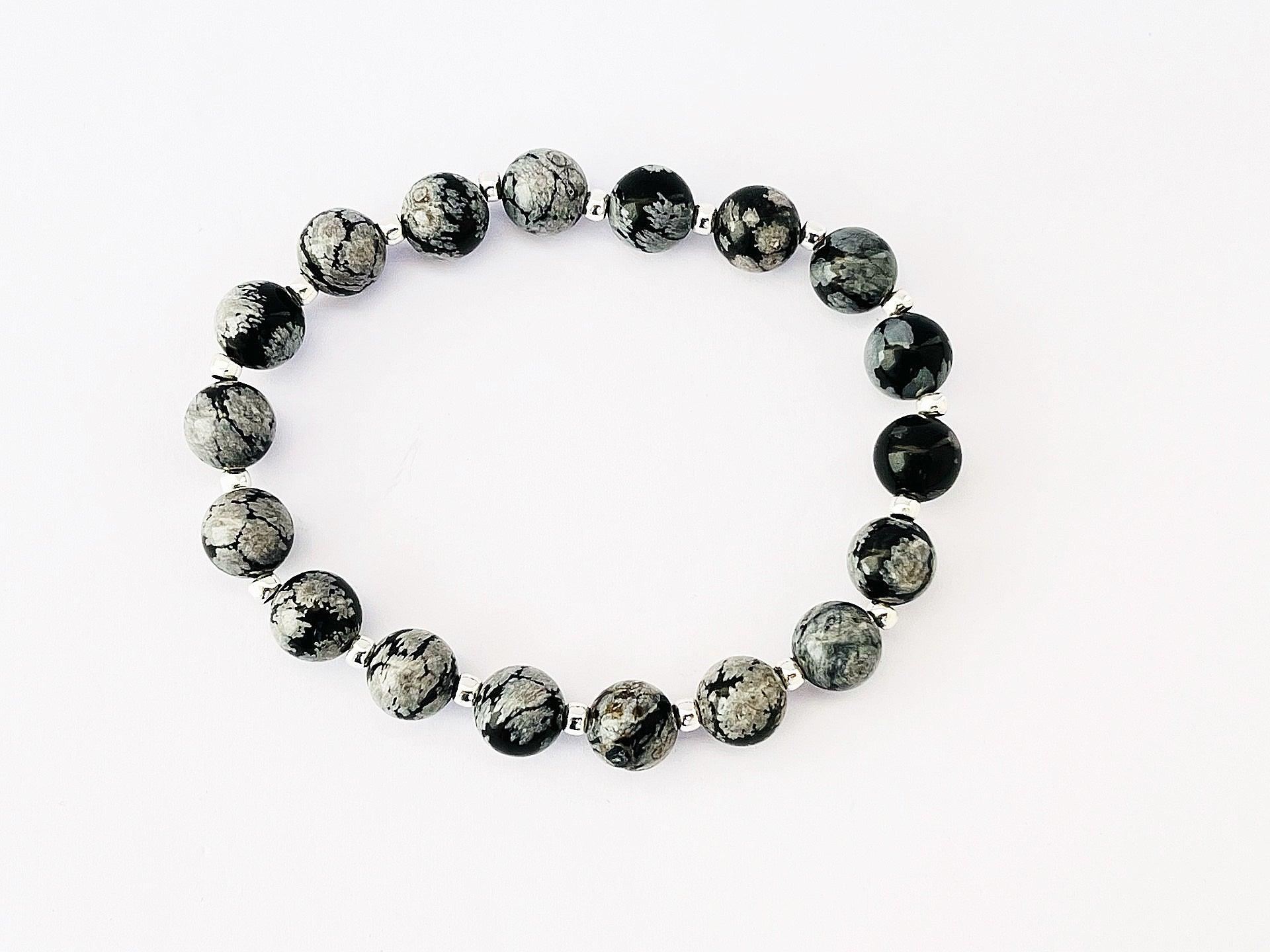 Obsidian Snöflinga - Armband - Avens by Blue